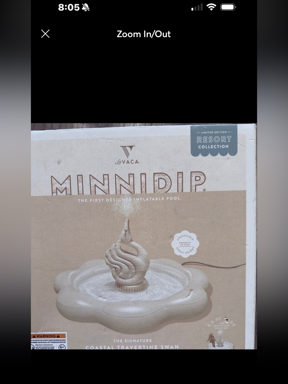 Minnidip coastal travertine swam fountain sprinkler - Picture 2 of 6